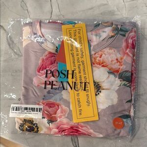 NWT Posh Peanut French Gray 2 piece pajama